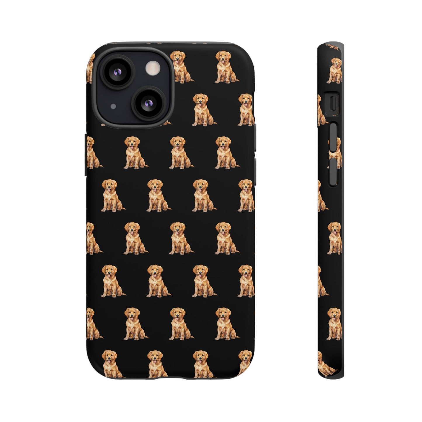 Golden Retriever Phone Case Black