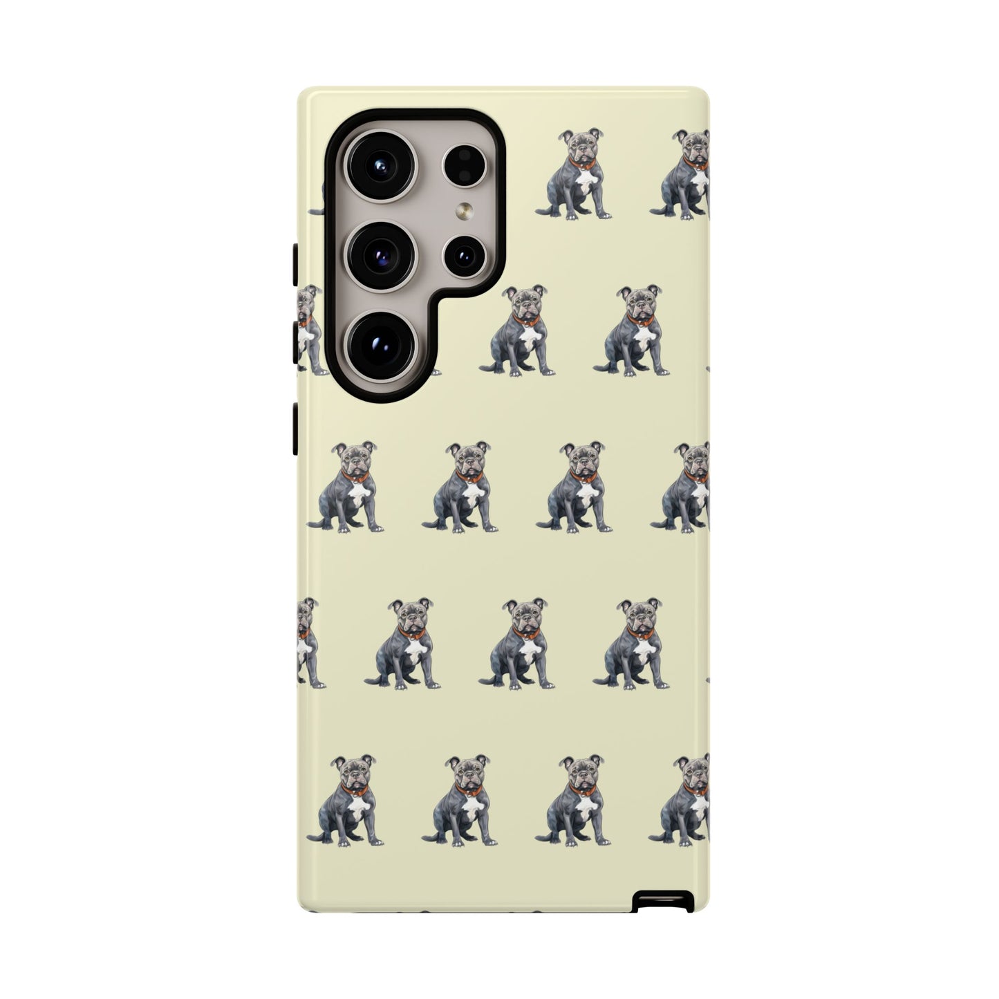 Pitbull Phone Case Cream