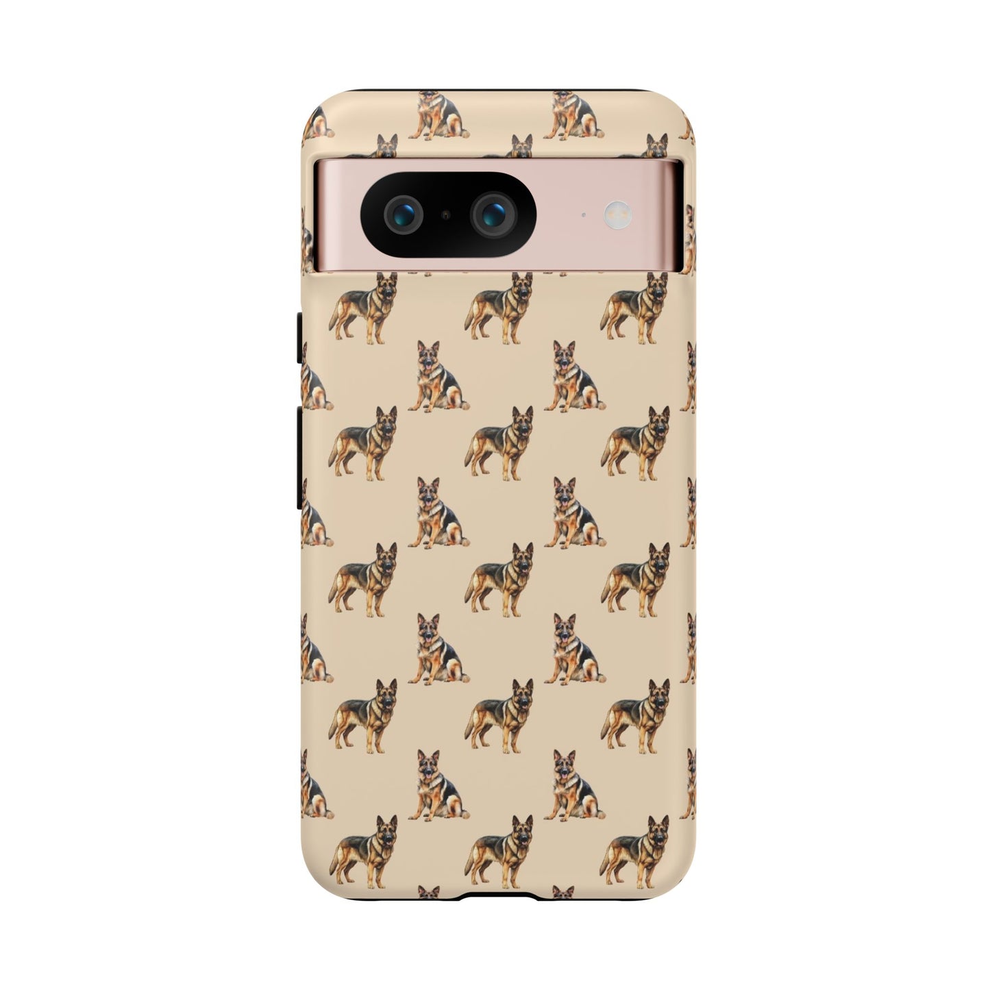 German Shepherd Phone Case Cream