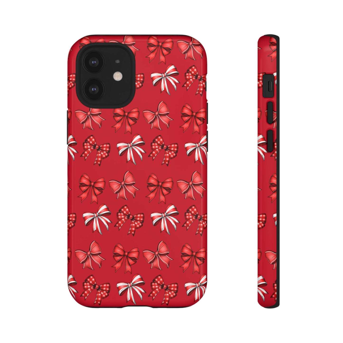 Christmas Bow Phone Case Red