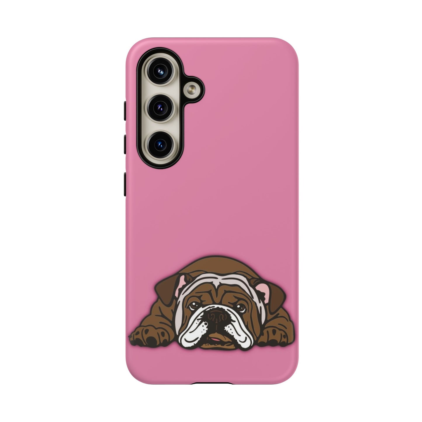 Bulldog Phone Case Pink