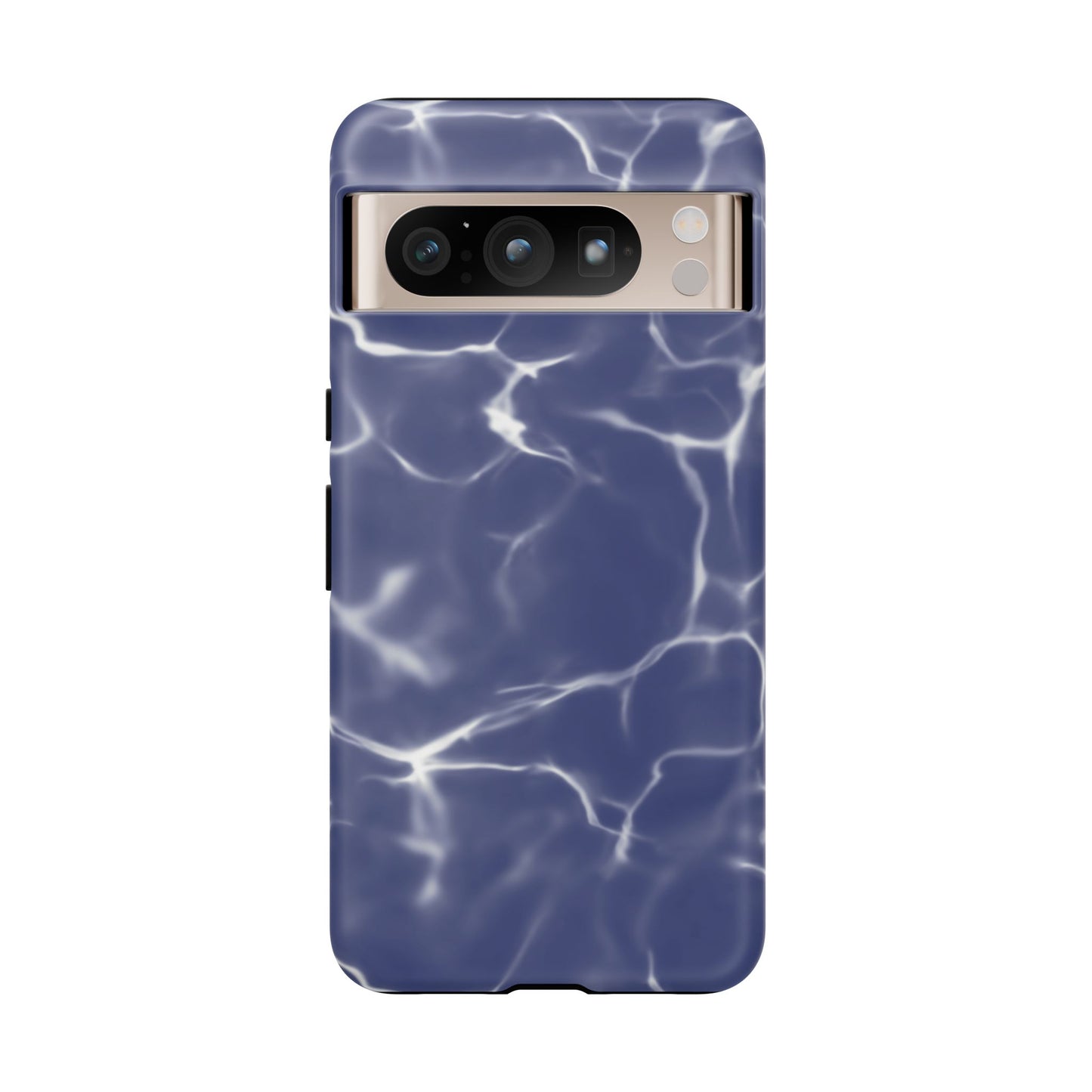 Marble Print Phone Case Dark Blue