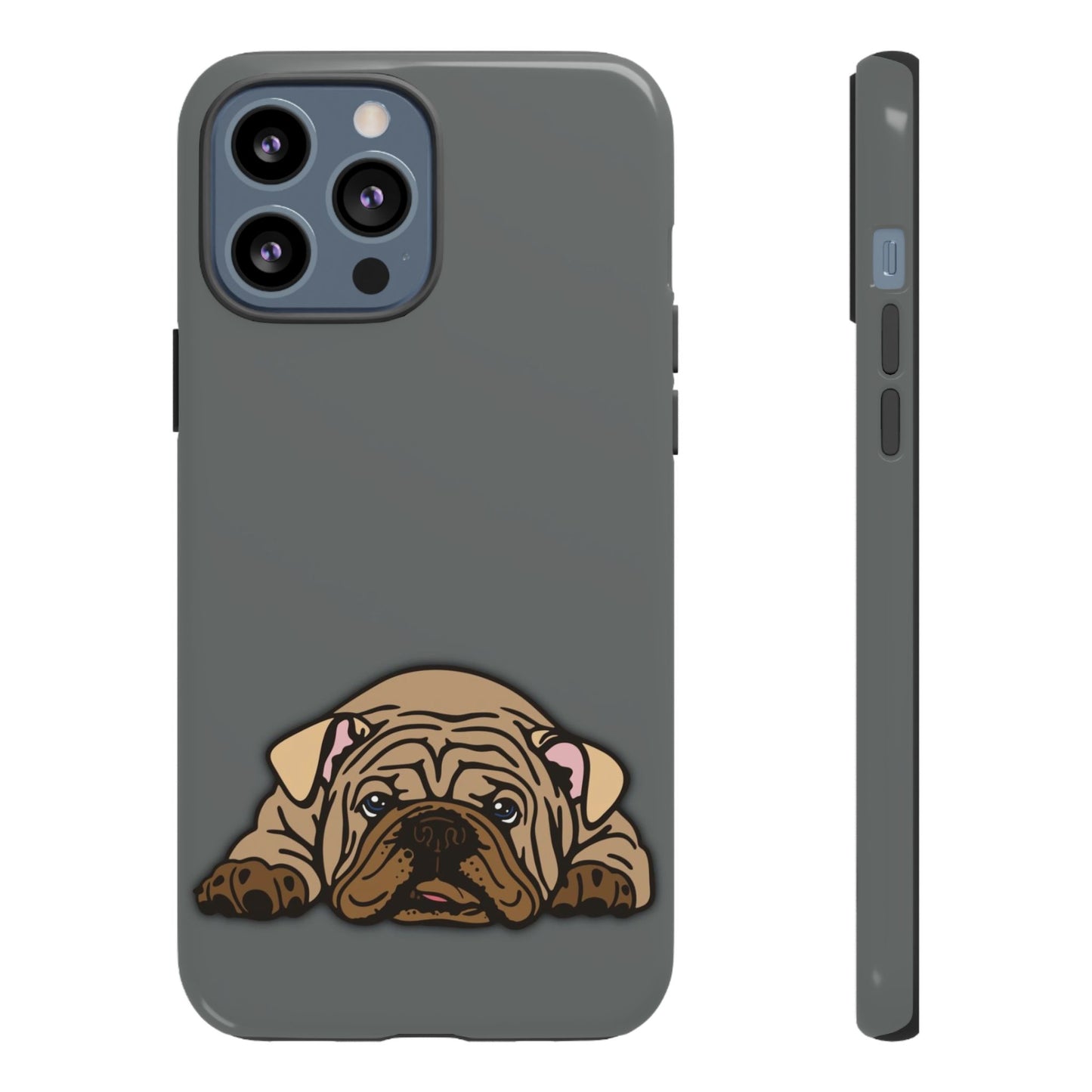 Bulldog Phone Case Gray