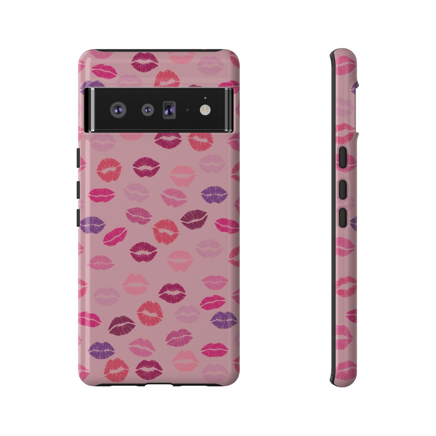 Lipstick Kisses Phone Case Pink