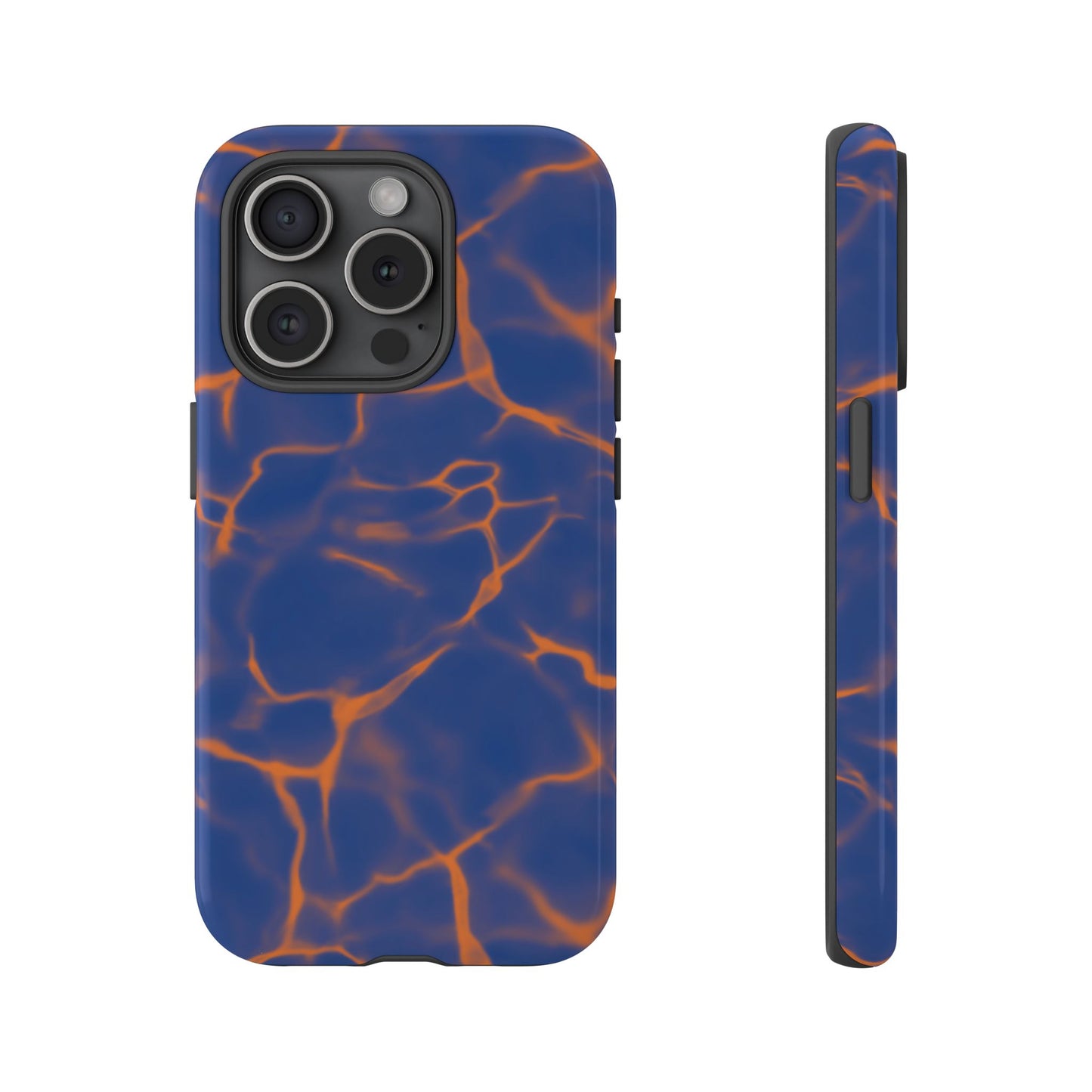 Marble Phone Case Blue Orange