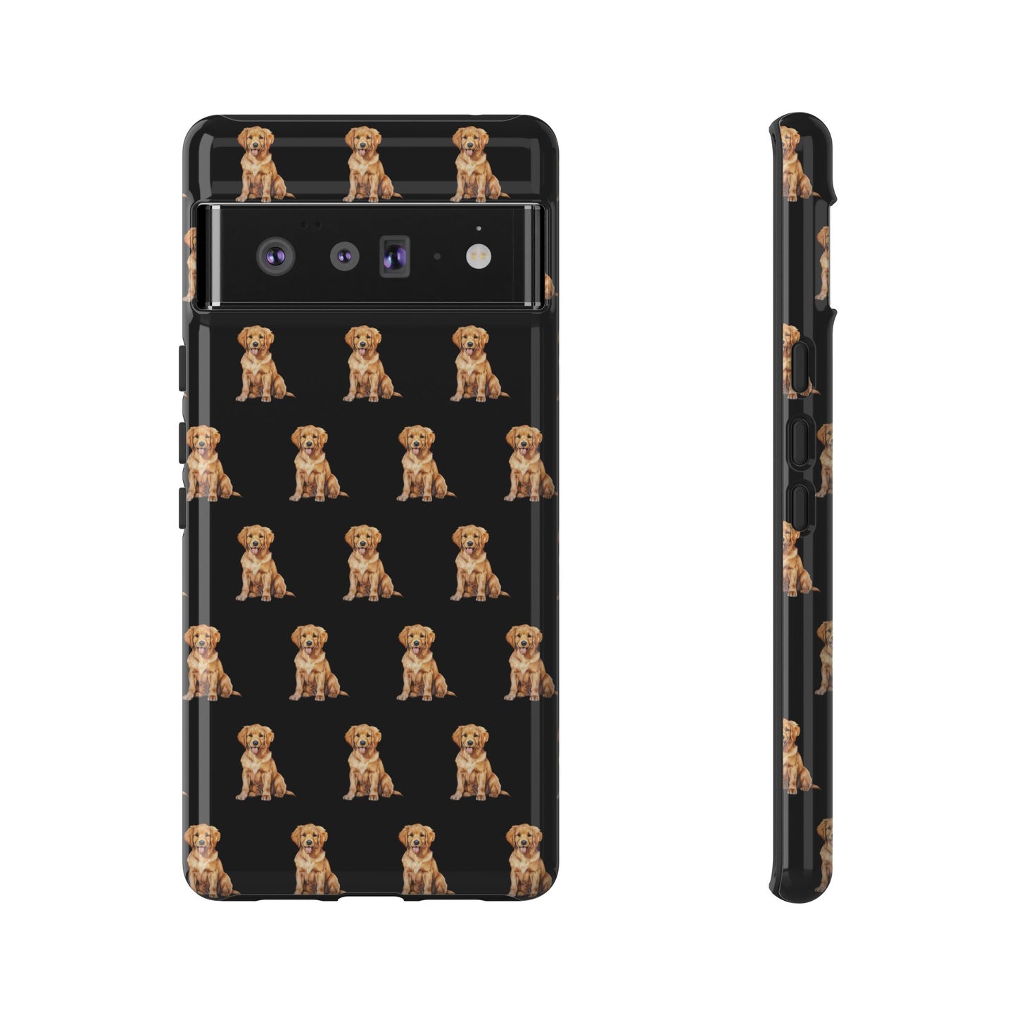 Golden Retriever Phone Case Black