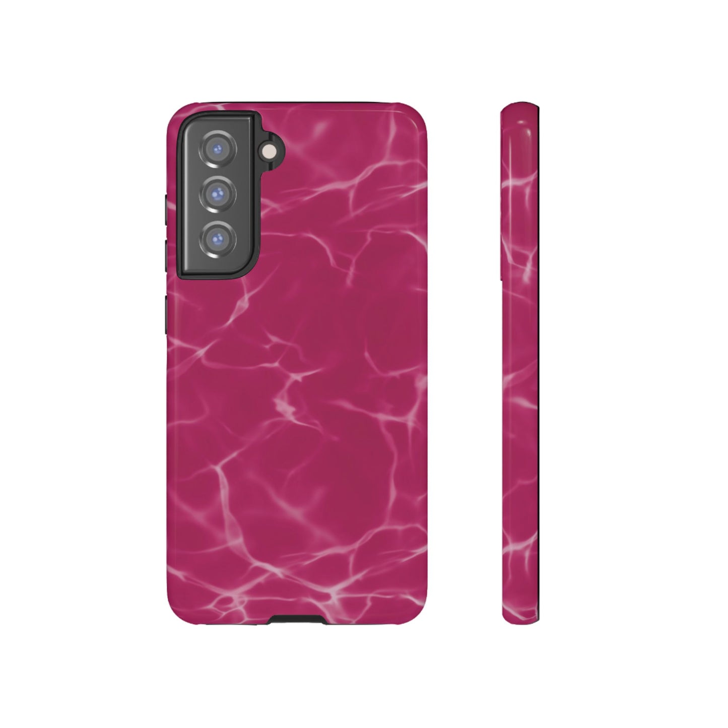 Marble Print Phone Case Berry