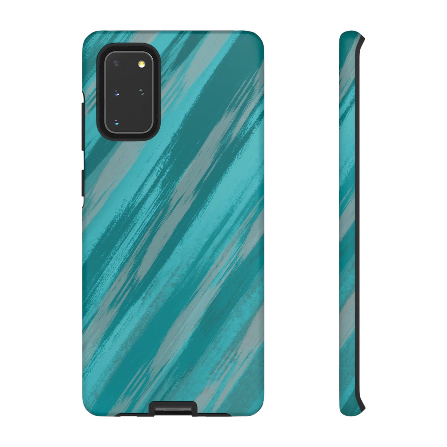 Striped Phone Case Aqua