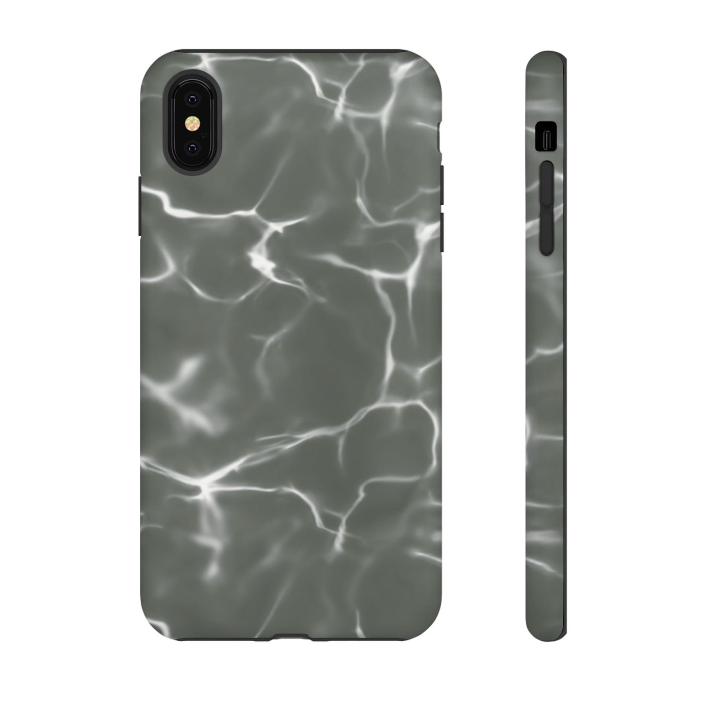 Marble Print Phone Case Gray