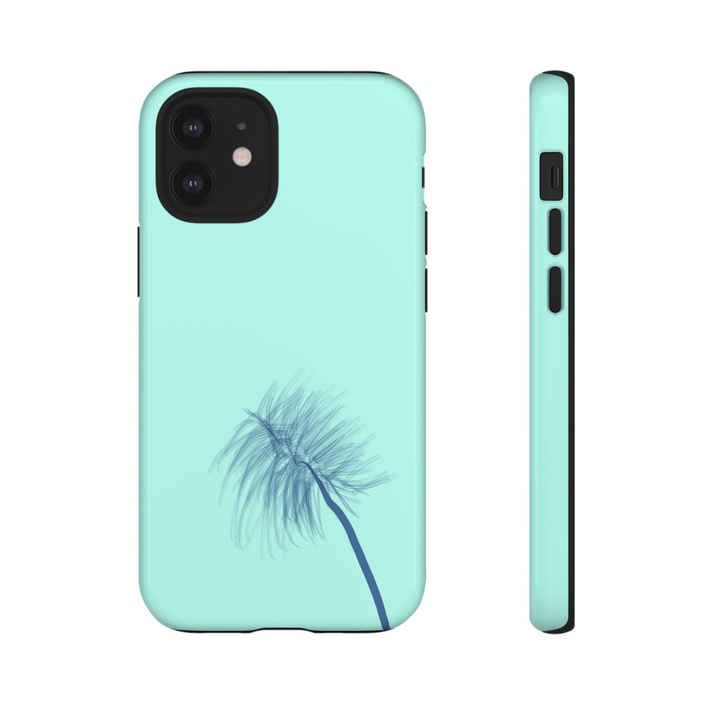 Dandelion Blowball Phone Case Aqua