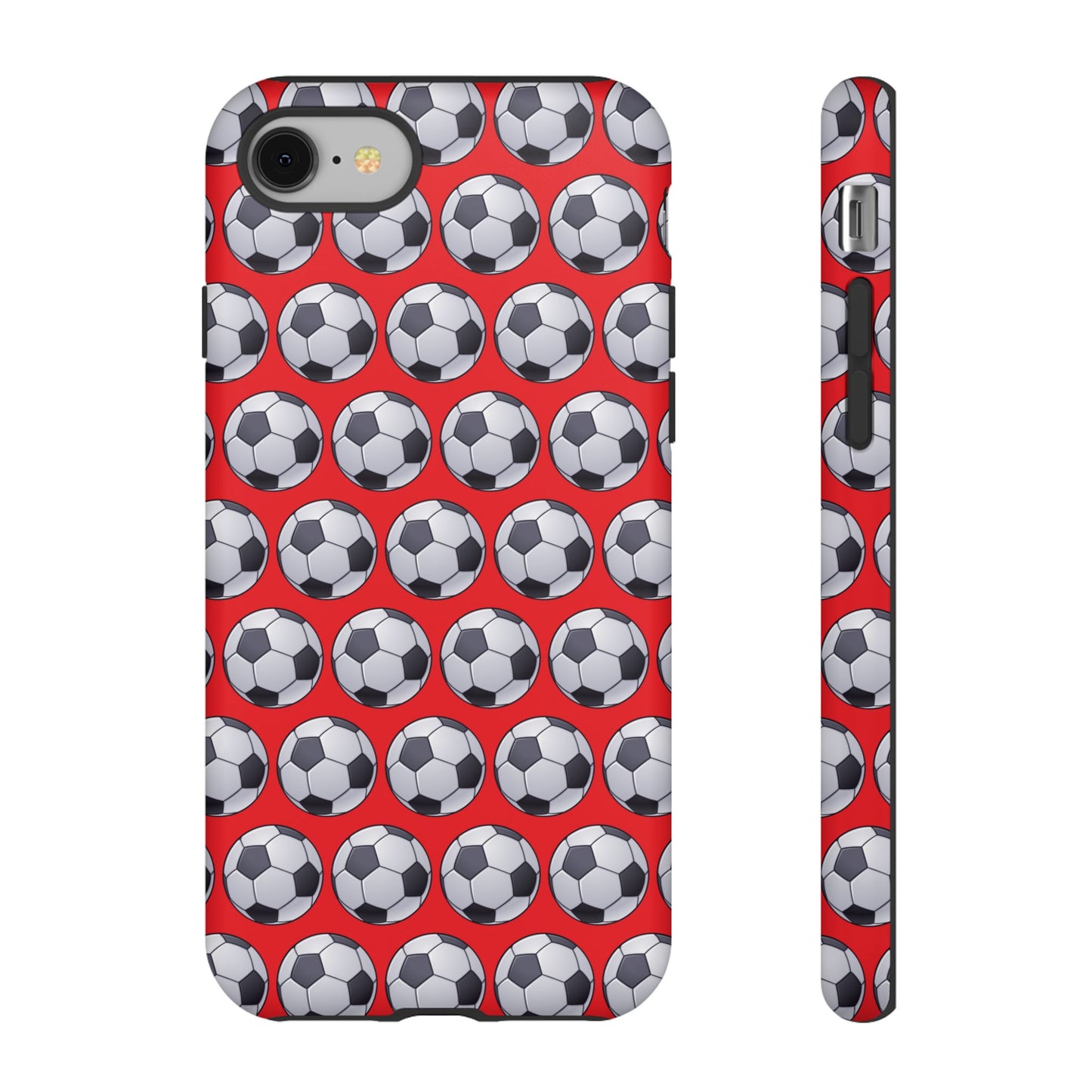 Soccer Ball Phone Case Red