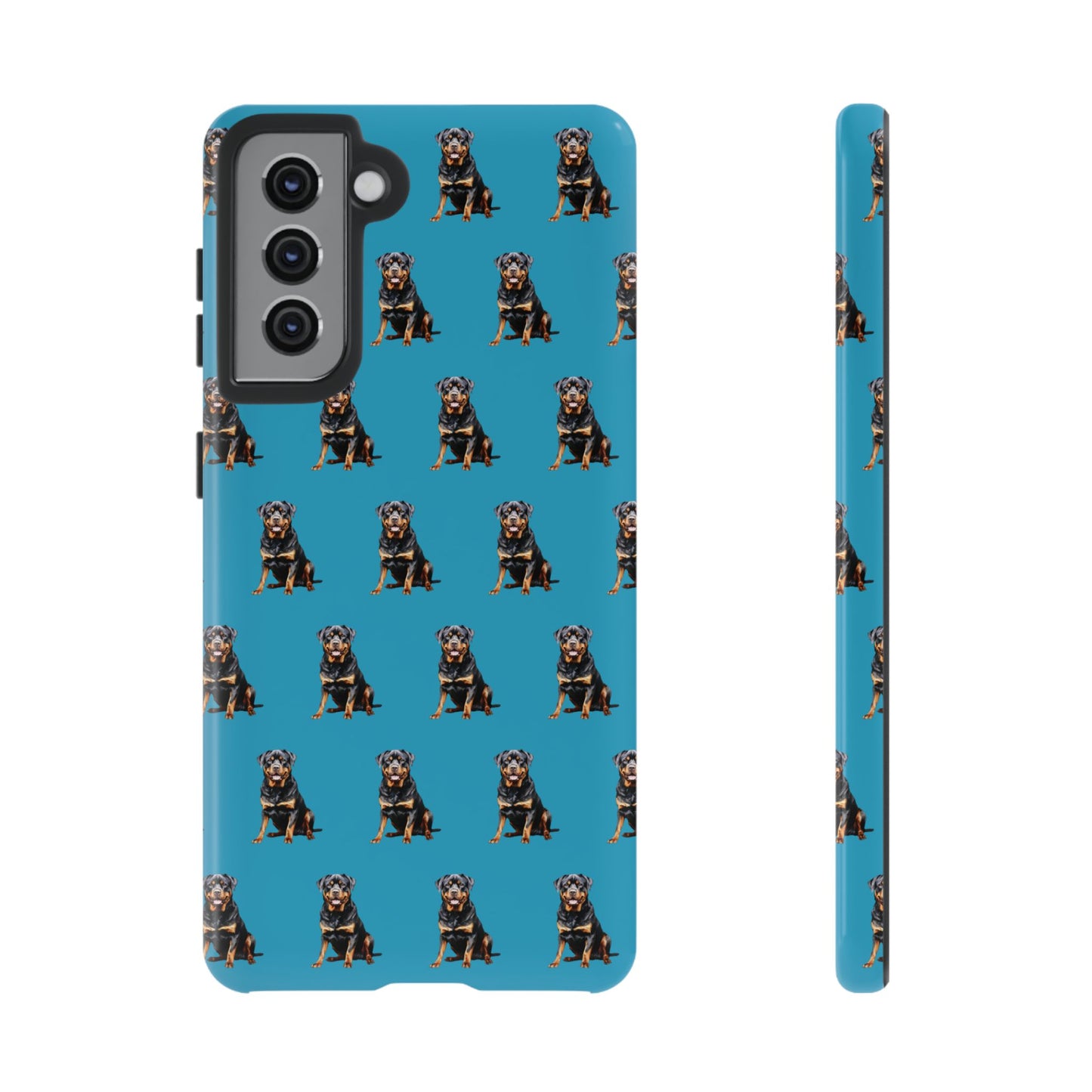 Rottweiler Phone Case Turquoise