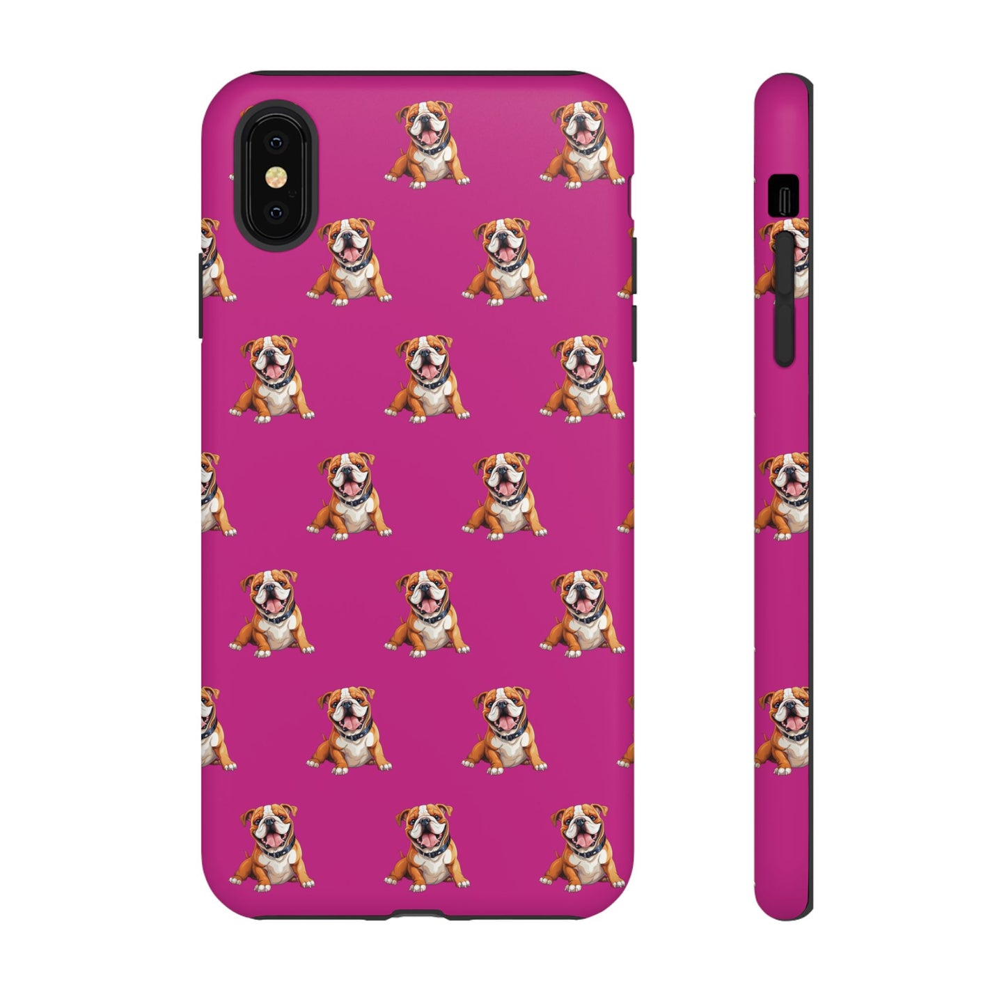 Bulldog Phone Case Pink