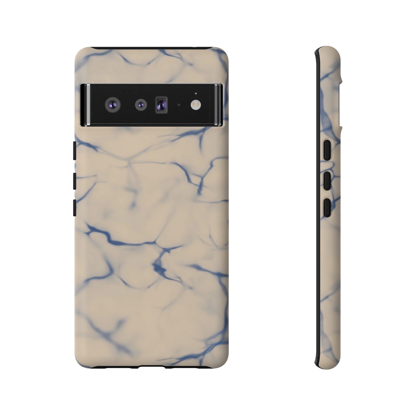 Marble Phone Case Cream Blue