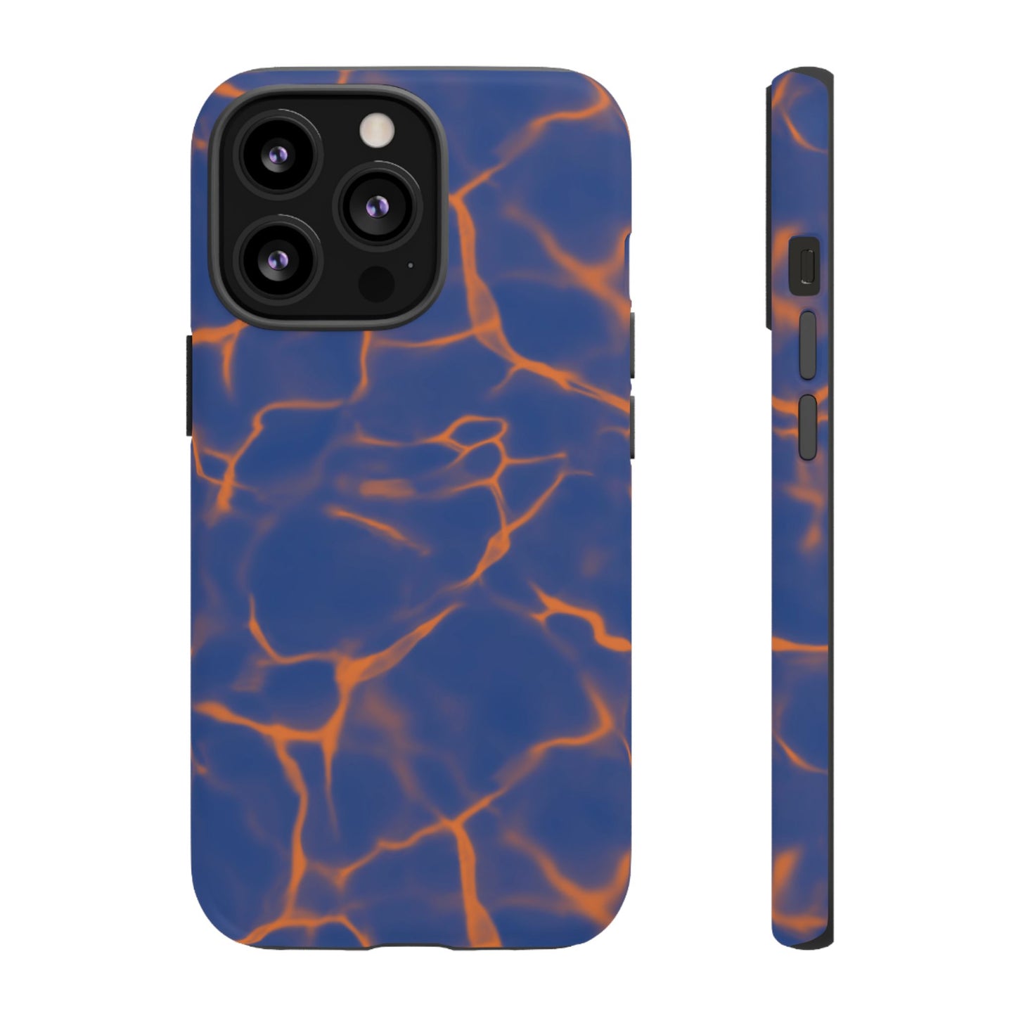 Marble Phone Case Blue Orange