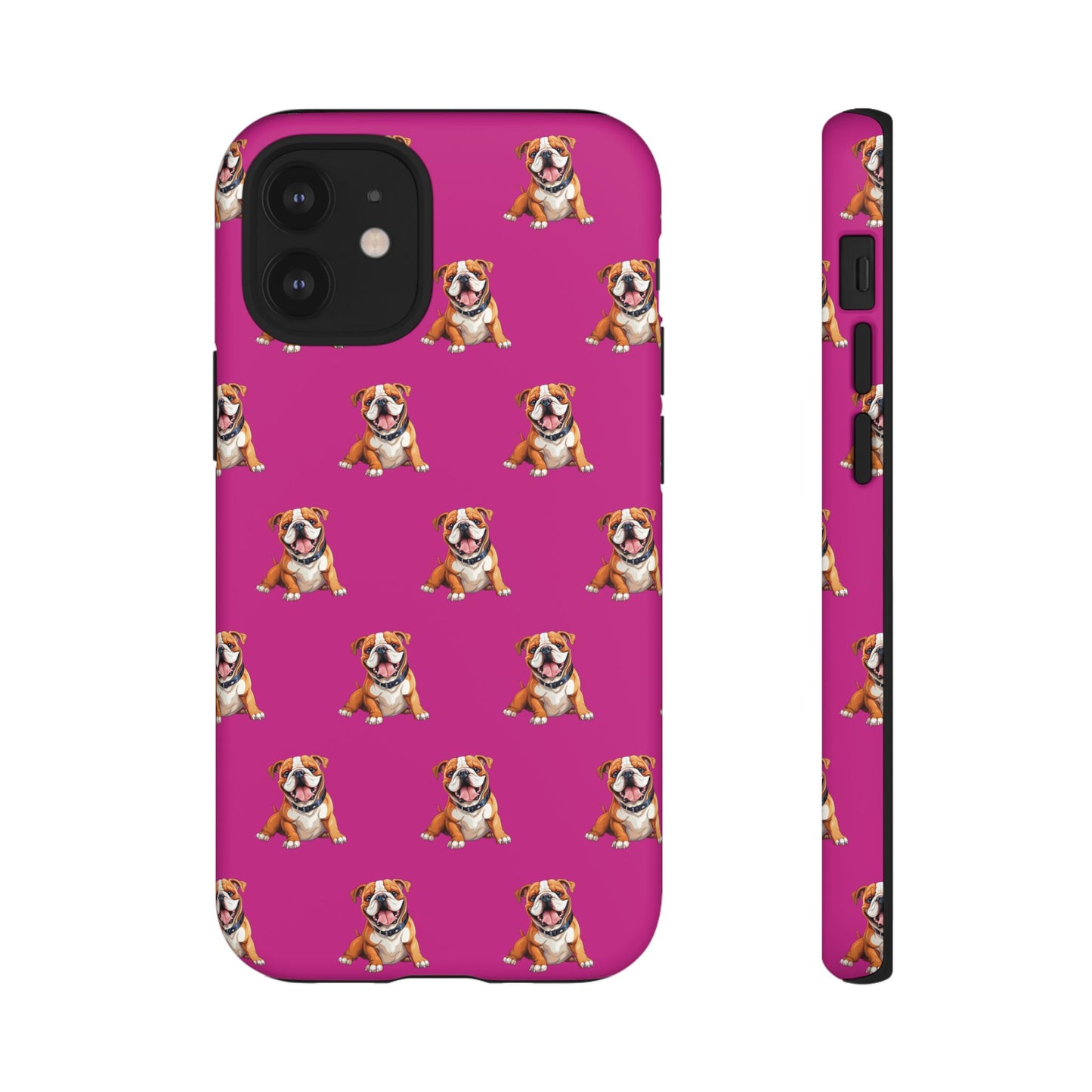 Bulldog Phone Case Pink