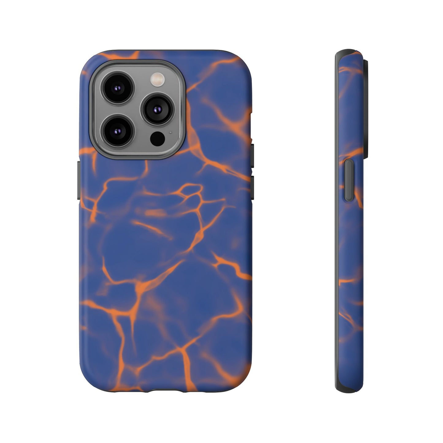 Marble Phone Case Blue Orange