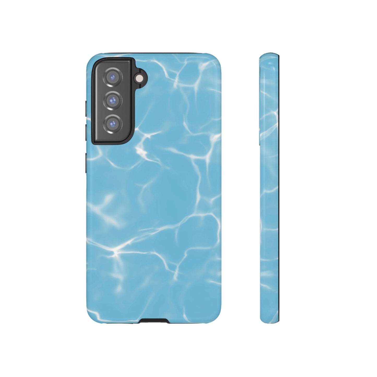 Marble Phone Case Light Blue