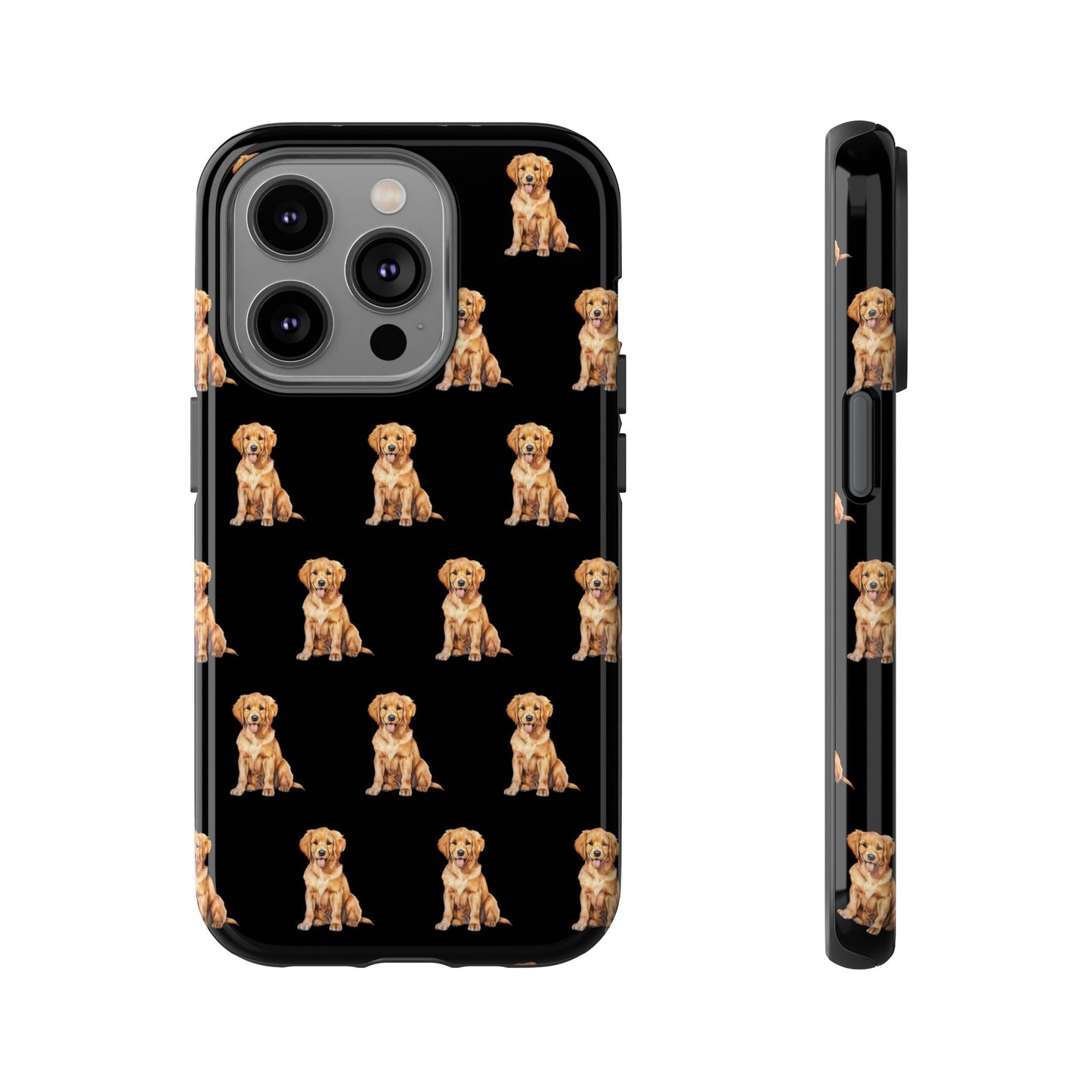 Golden Retriever Phone Case Black