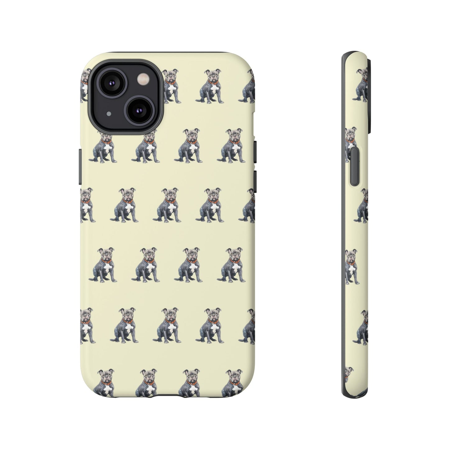 Pitbull Phone Case Cream