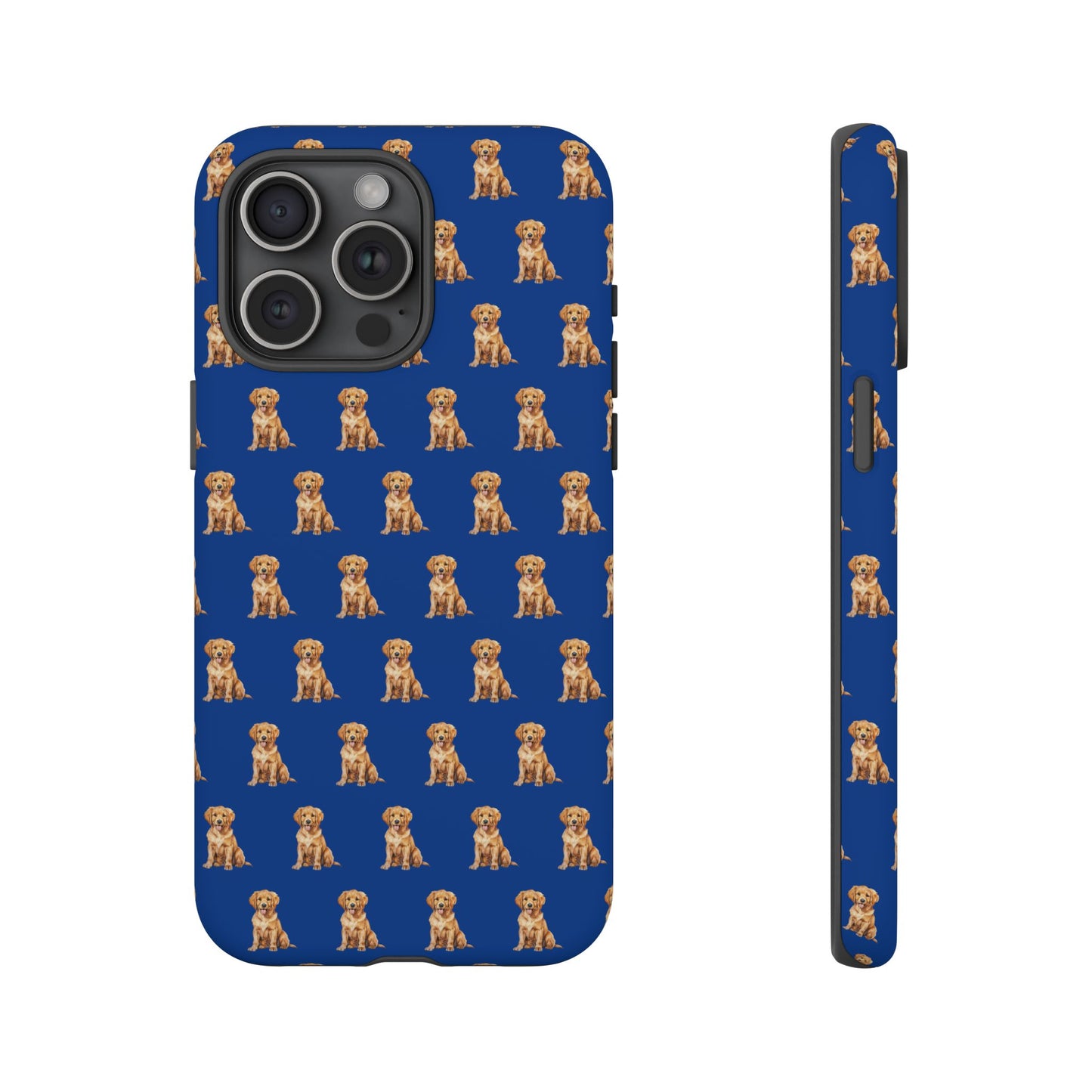 Golden Retriever Phone Case Blue