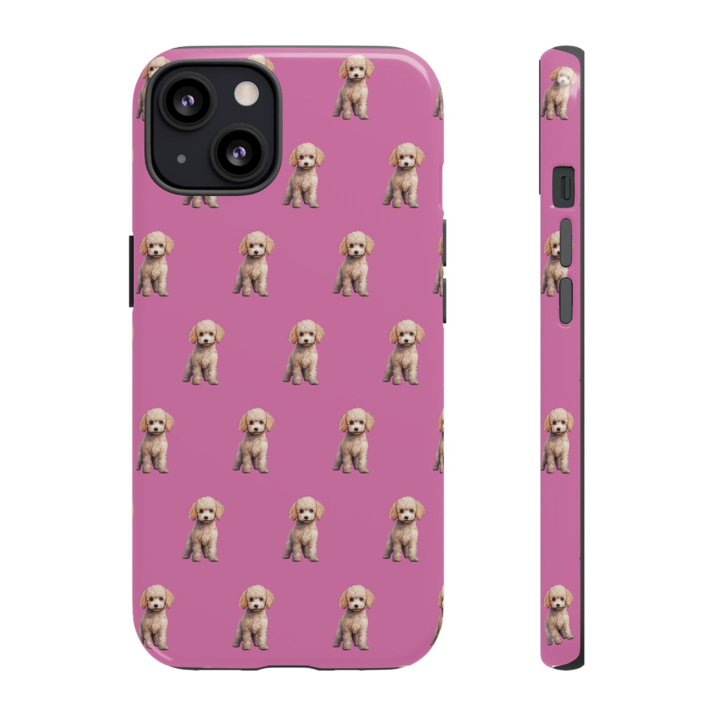 Poodle Phone Case Pink