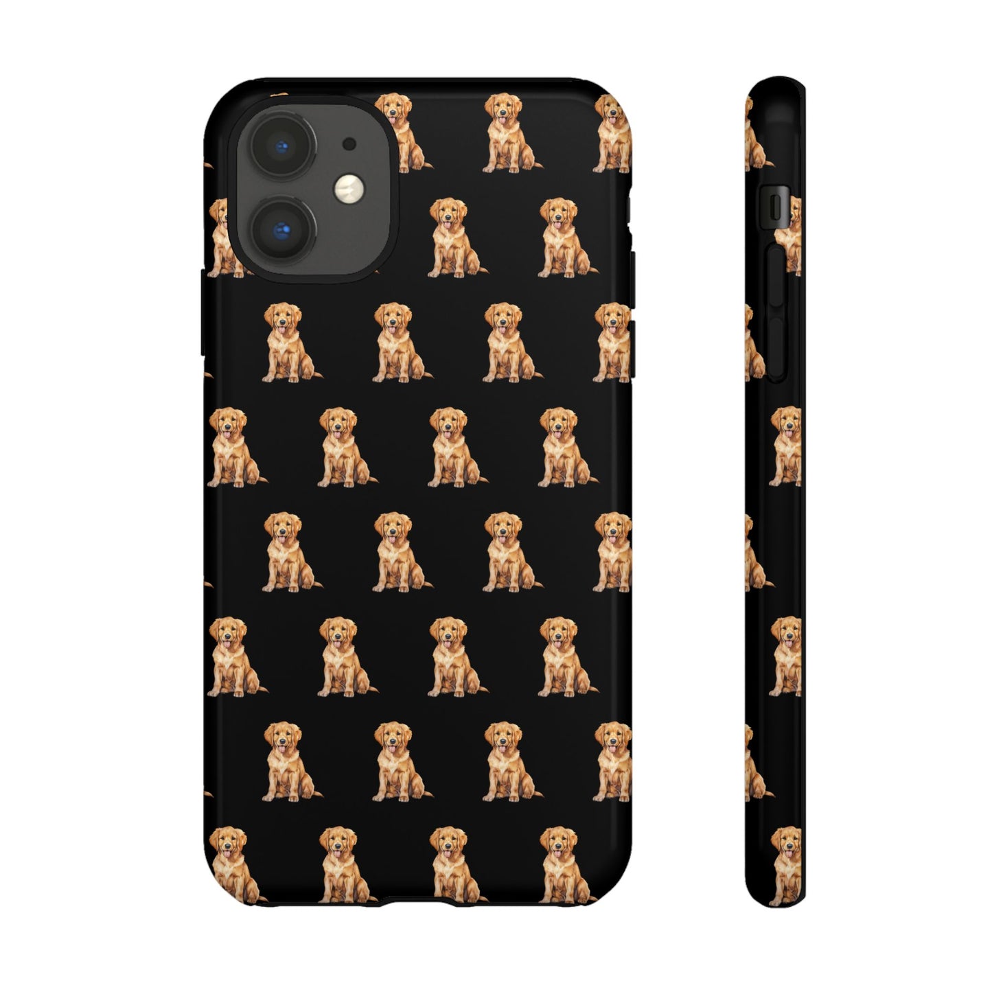 Golden Retriever Phone Case Black