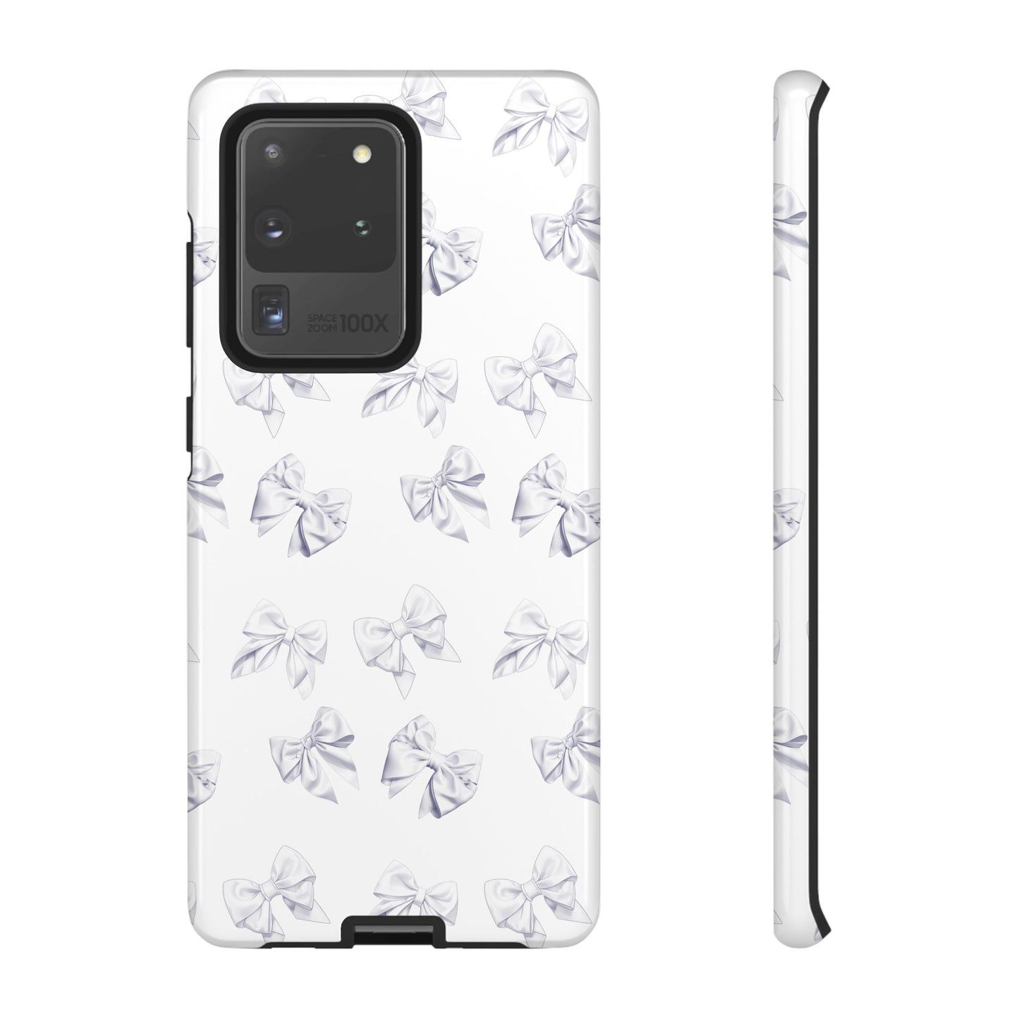 Bow Phone Case White on White