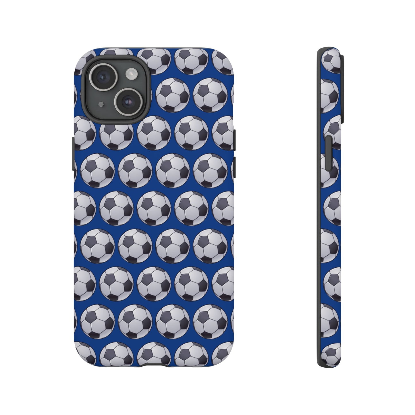 Soccer Ball Phone Case Blue