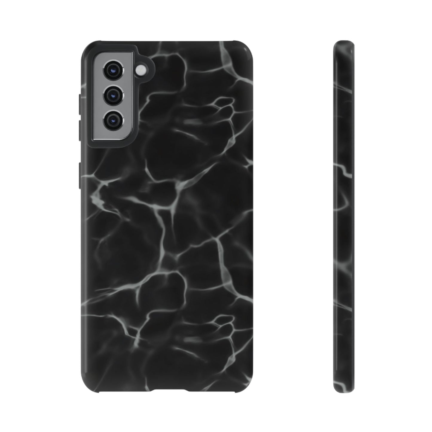 Marble Phone Case Black White