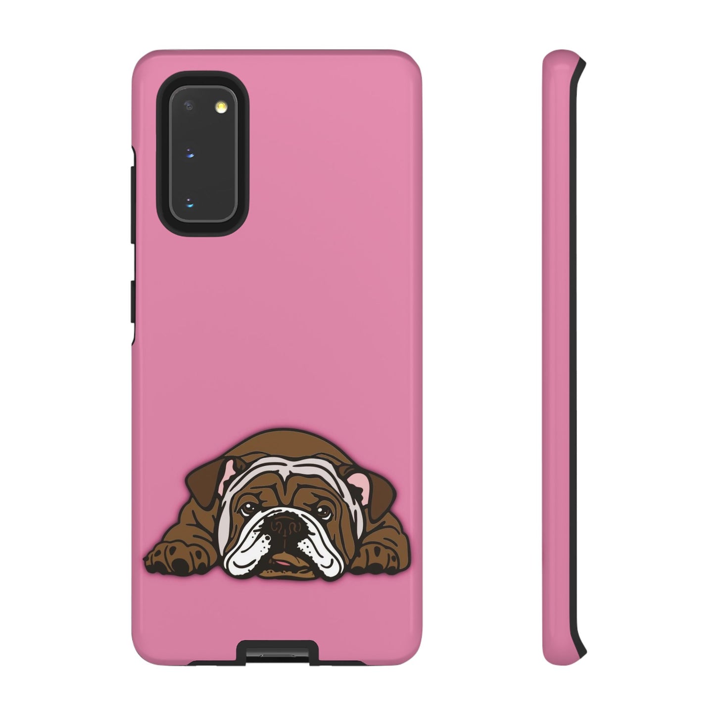 Bulldog Phone Case Pink