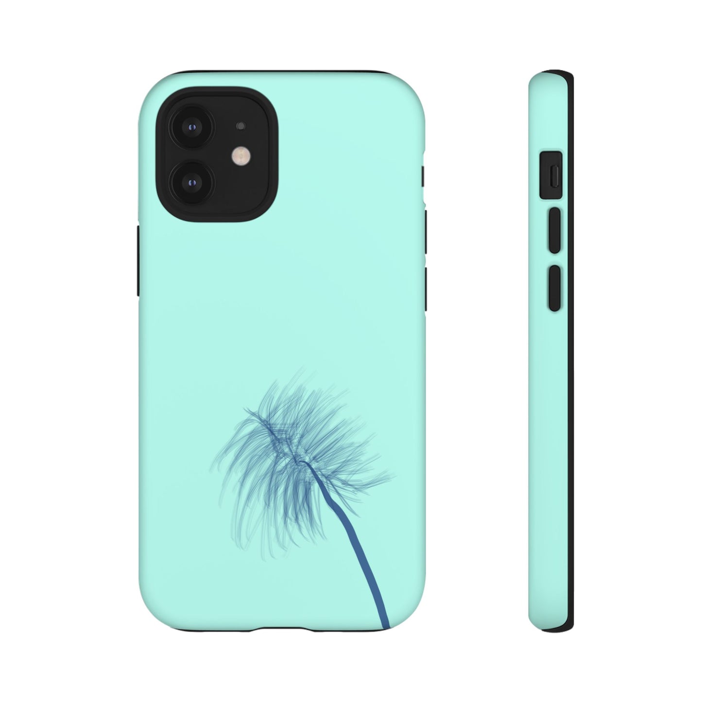 Dandelion Blowball Phone Case Aqua