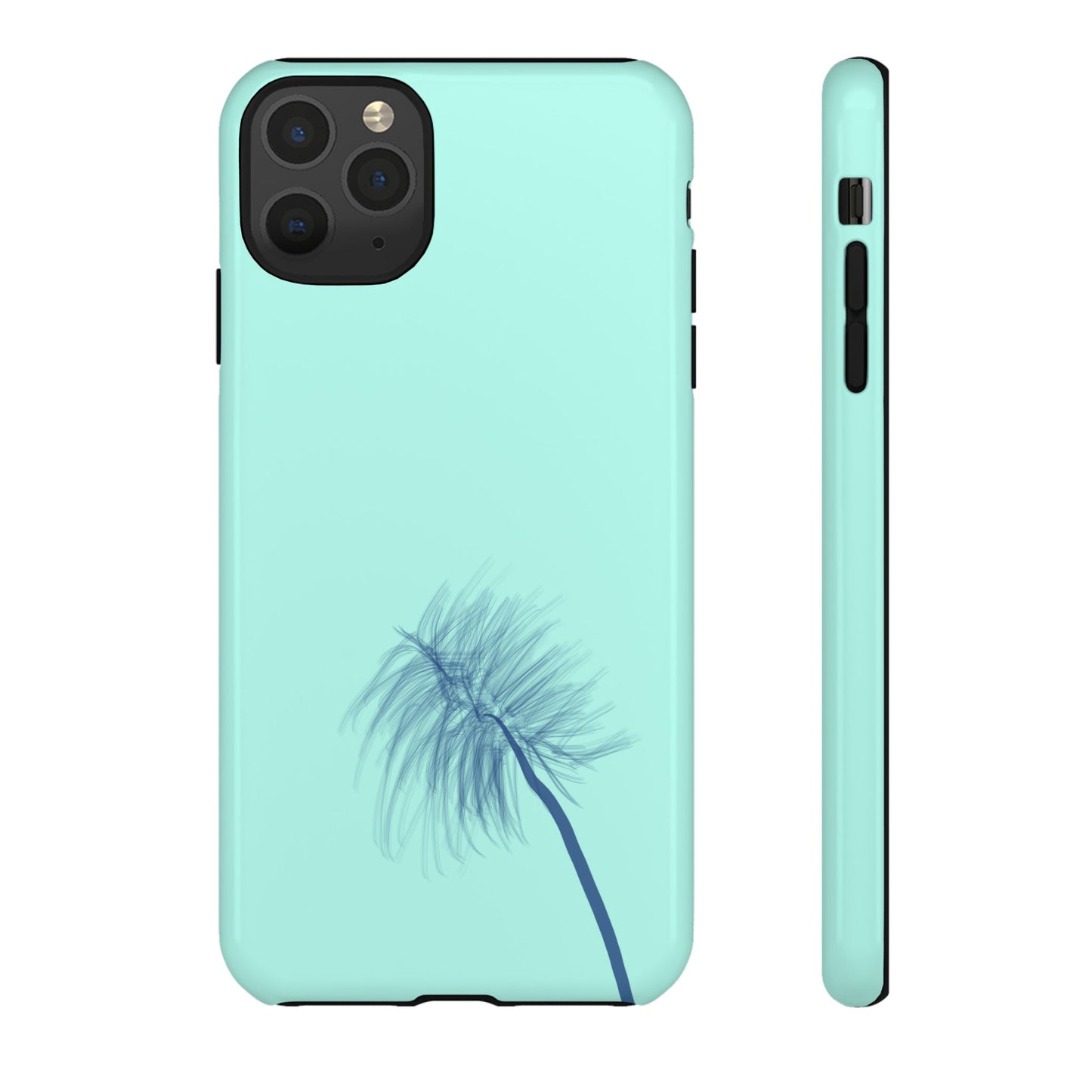 Dandelion Blowball Phone Case Aqua