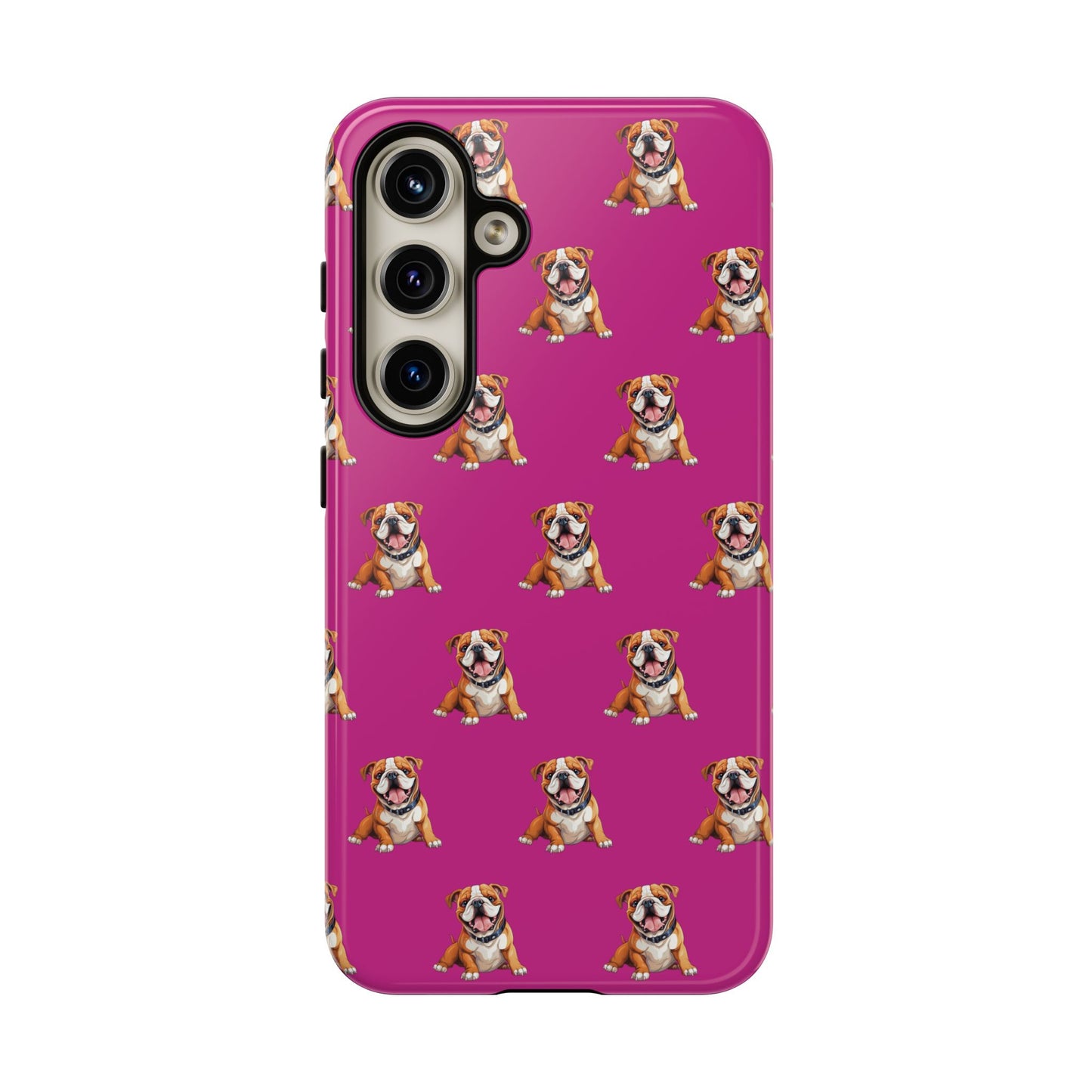 Bulldog Phone Case Pink