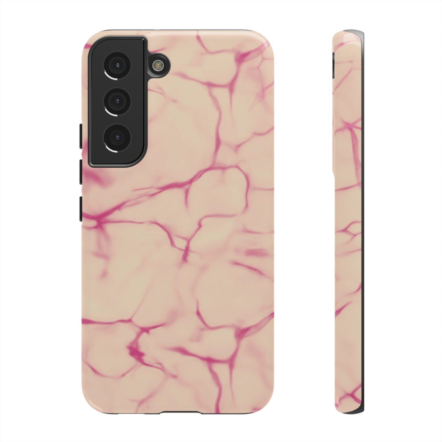 Marble Phone Case Cream Pink