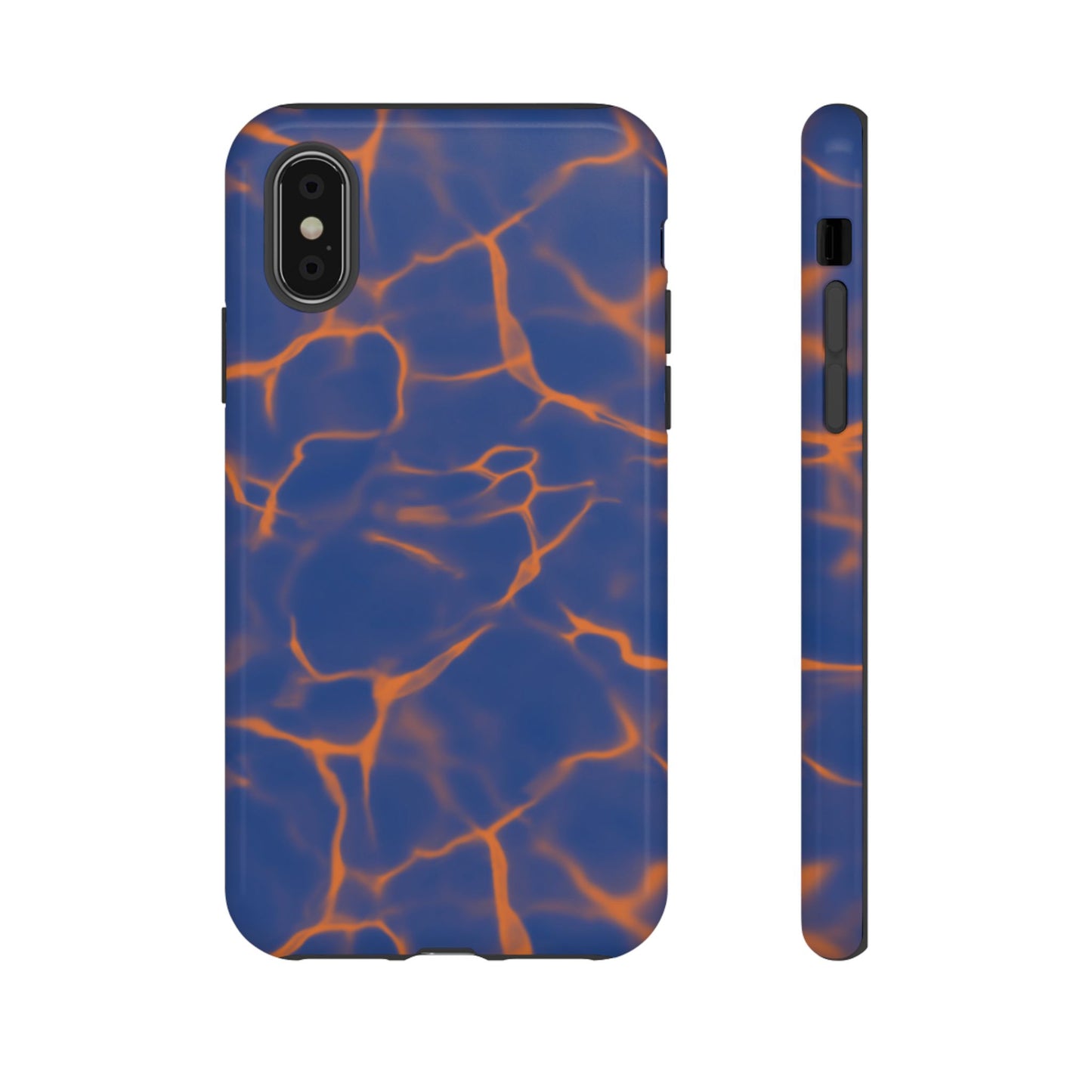 Marble Phone Case Blue Orange