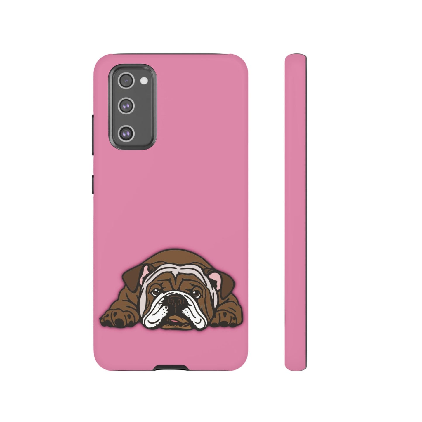 Bulldog Phone Case Pink