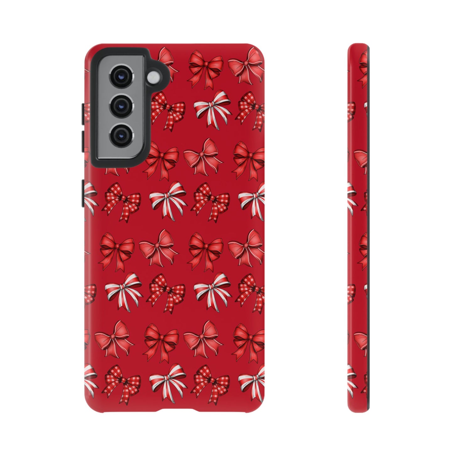 Christmas Bow Phone Case Red