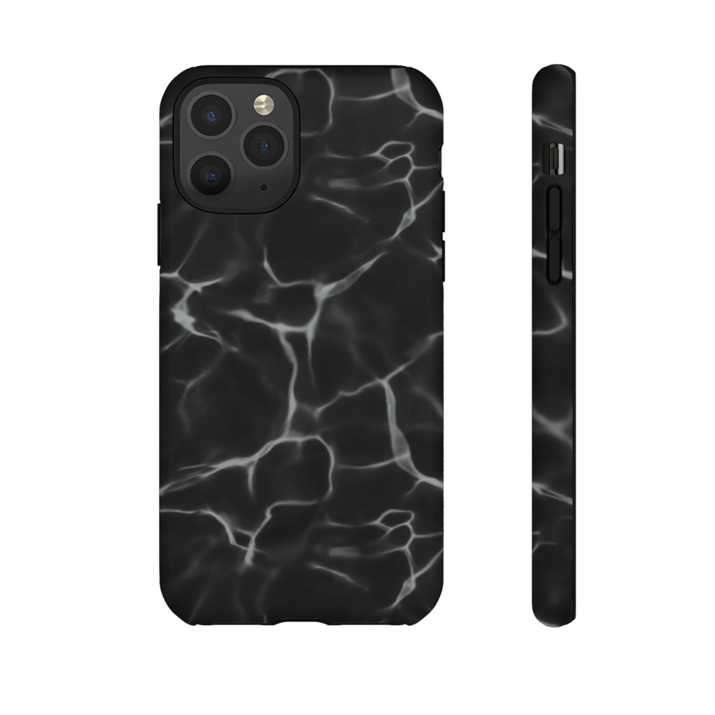 Marble Phone Case Black White