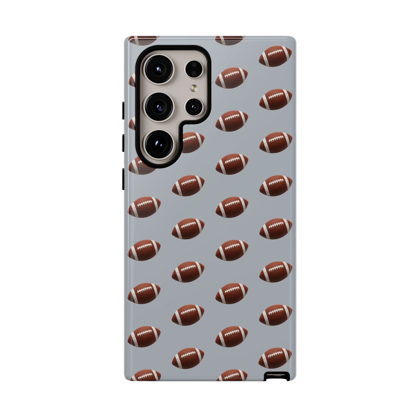 Football Phone Case Silver