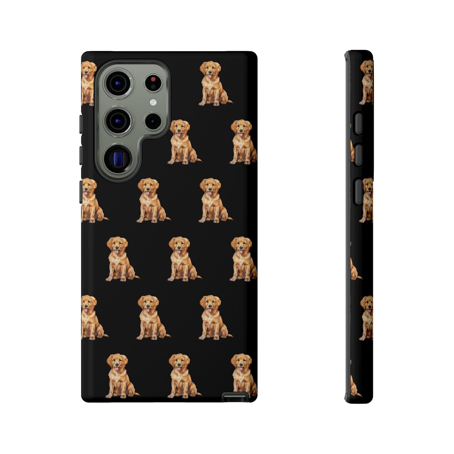 Golden Retriever Phone Case Black