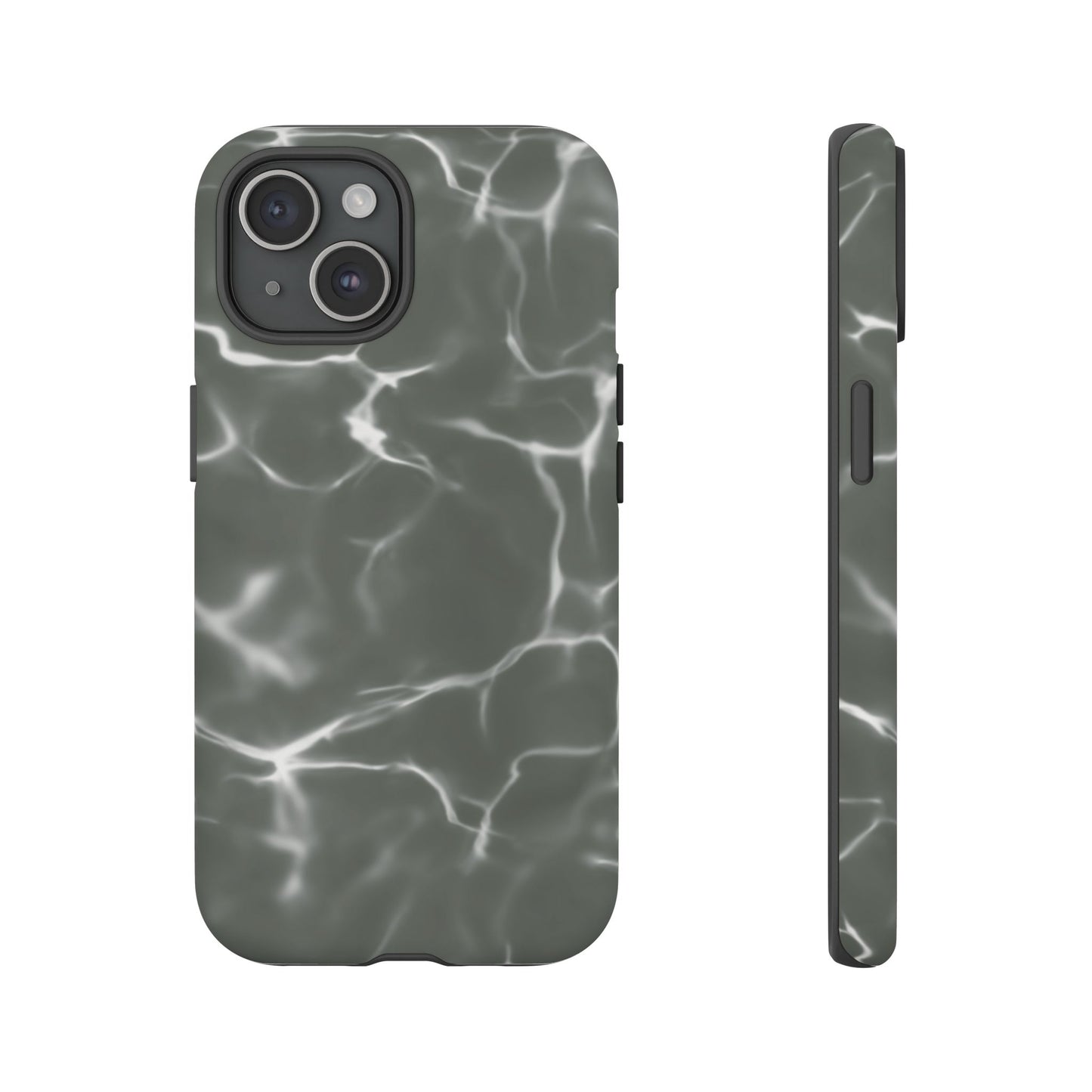 Marble Print Phone Case Gray