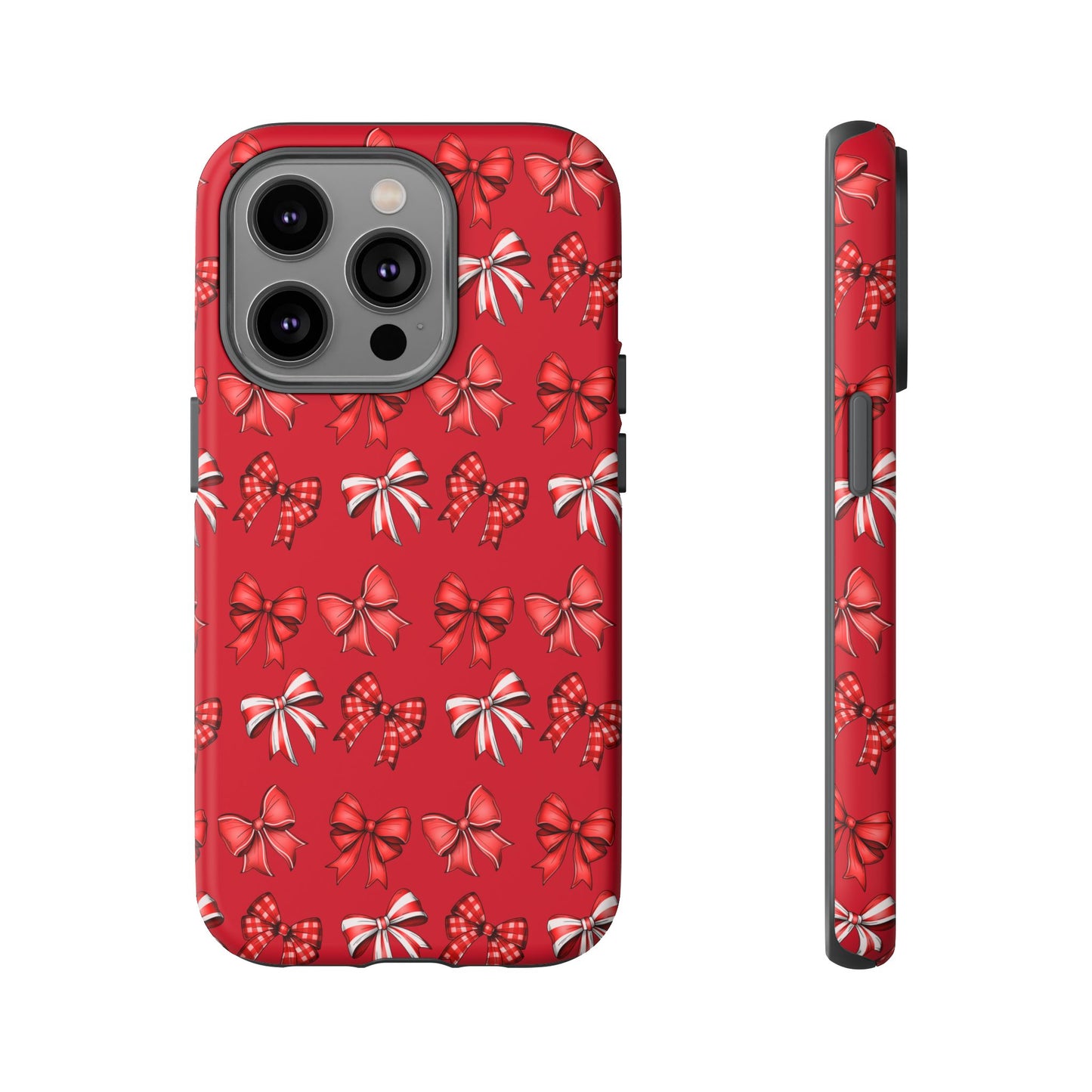 Christmas Bow Phone Case Red