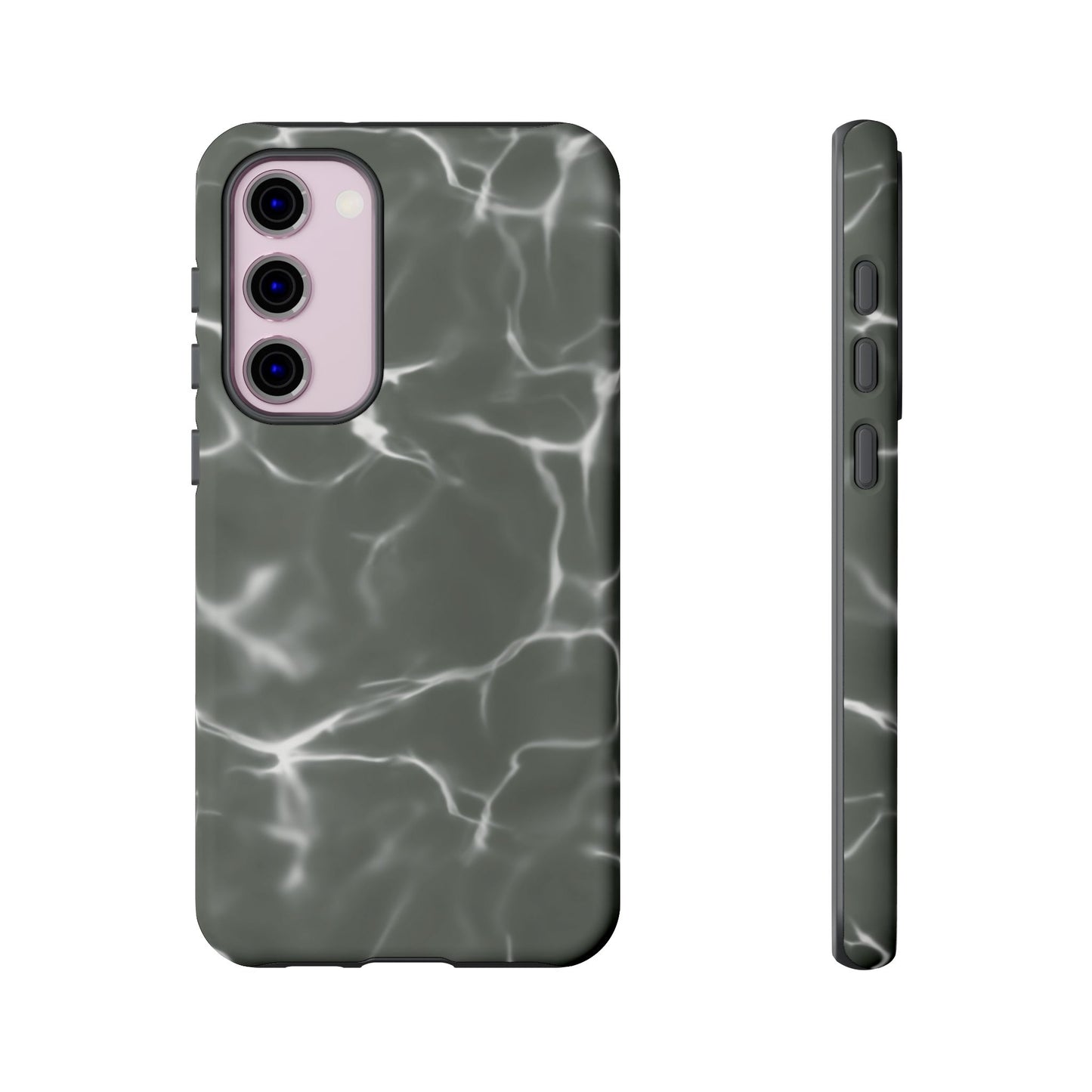 Marble Print Phone Case Gray