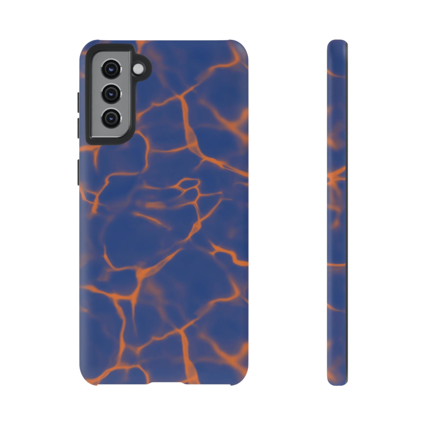 Marble Phone Case Blue Orange