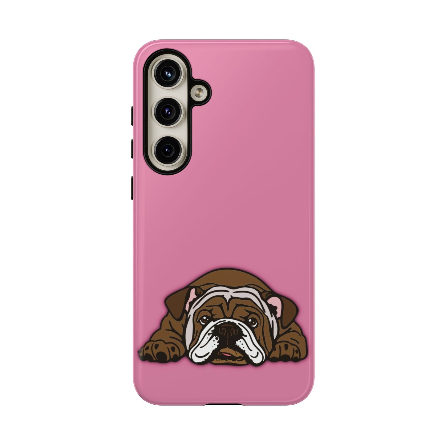 Bulldog Phone Case Pink