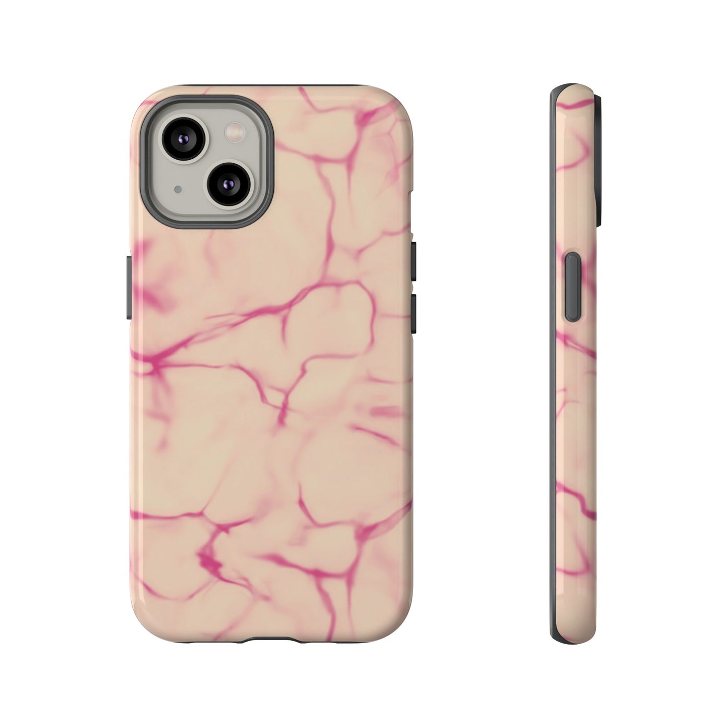 Marble Phone Case Cream Pink