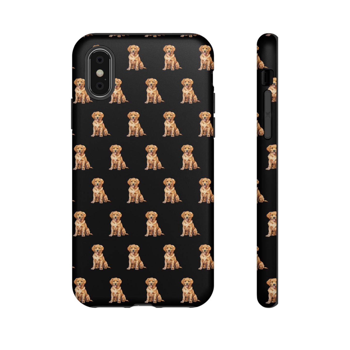 Golden Retriever Phone Case Black