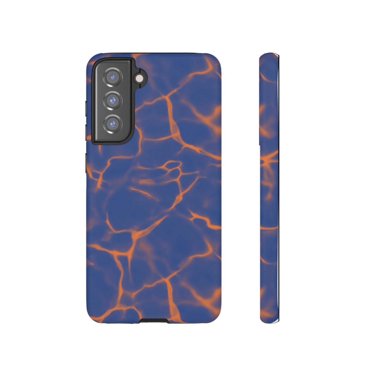 Marble Phone Case Blue Orange