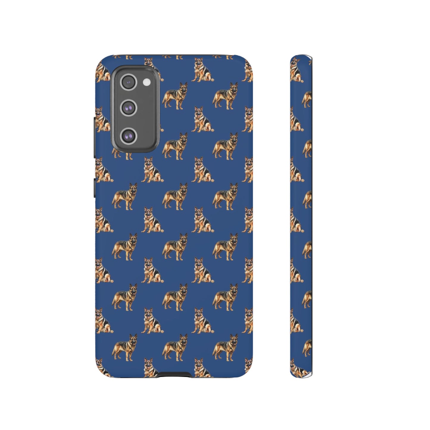 German Shepherd Phone Case Blue